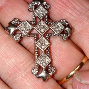 Like New Diamond Cross Pendant